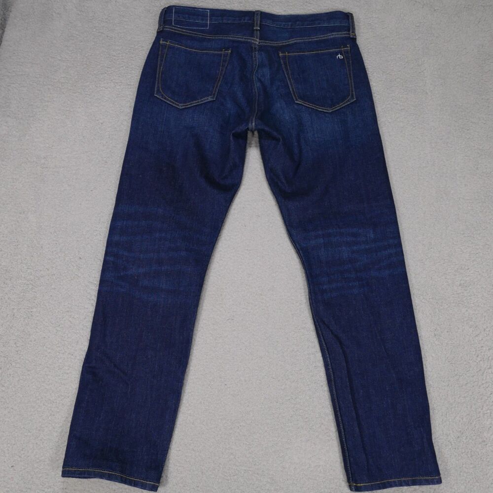 Rag & Bone Jeans Mens 34x29 Dark Wash Denim Fit 2 Slim - Picture 16 of 16